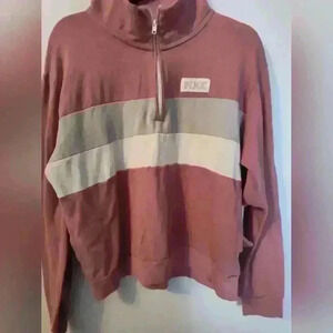 COPY - Victoria Secret quarter zip sweat shirt size Lg (27)